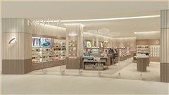 南京中央商场专业定制化妆品展柜——中强展柜厂