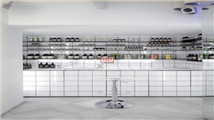 西班牙香水化妆品展柜定制中强展柜