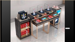 南京泸州老窖店铺展柜整体设计——中强展柜厂