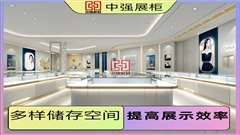 南京吾悦广场店铺珠宝展柜定制化服务——中强展柜厂