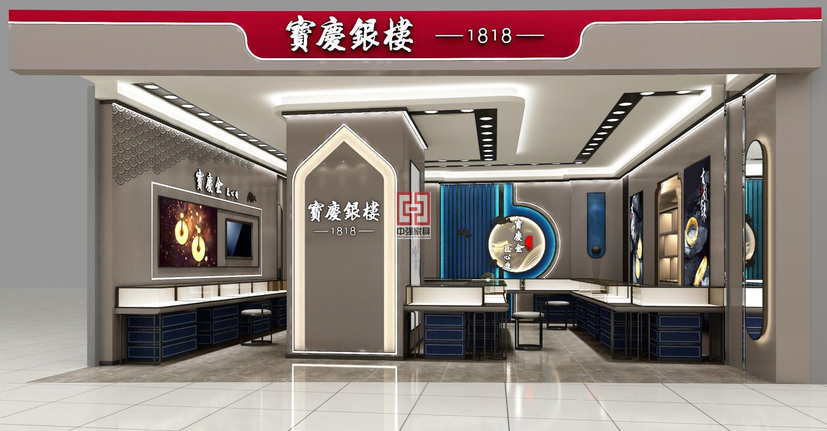 南京ifc高端奢华珠宝柜台设计——中强展柜厂